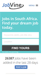 Mobile Screenshot of jobvine.co.za